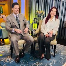 Dua Lipa Entertainment | Dua Lipa and Henry Cavill recording their upcoming interview with @abcnews. (Via @jamiebbaker) #dualipa #henrycavill | Instagram