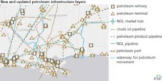 In its raw state, crude oil is transported by two primary modes: Eia S New Map Layers Provide More Detailed Information On Petroleum Infrastructure Today In Energy U S Energy Information Administration Eia