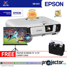 If the projector is suspended from a ceiling or wall mount and installed in an environment with heavy oil smoke or places where oils or chemicals are volatilized, places where a lot of smoke or bubbles are. Epson Eb S41 Svga 3lcd Projector With Tripod Screen And Carry Bag Shopee Malaysia