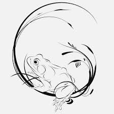 Frog Tattoo Sketch Love The Wispiness But Not The Frog Frog Tattoos Tree Frog Tattoos Frog Outline