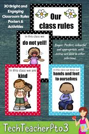 30 Classroom Rules Posters In Bright Colourful Designs To Grab Your Students Att Classroom Rules Poster Classroom Rules Elementary Special Education Activities
