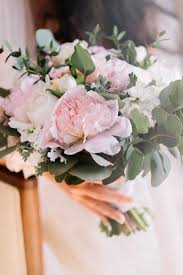 Romantic Bouquet Wedding Love Flowers Peonies Blush Greenery Pink Peach White Green Pink Peony Bouquet Wedding Peony Bouquet Wedding Wedding Bouquets Pink