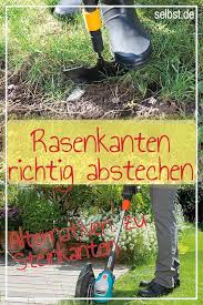 Rasenkantensteine Selbst De Rasenkanten Rasen Rasenkantensteine