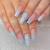Acrylic Baby Blue Nails