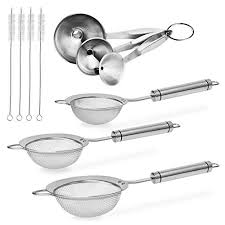 Stainless steel mesh net food rice strainer colander basket with rim kitchen. Top 10 Steel Funnel With Strainers Of 2021 Best Reviews Guide