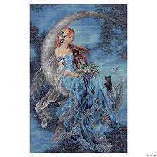 Fantasy elf fairy (counted cross stitch kit) product no: Dimensions Gold Collection Counted Cross Stitch Kit 10 X15 Wind Moon Fairy 16 Count Oriental Trading