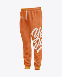 Download Men S Melange Sport Pants Mockup In Apparel Mockups On Yellow Images Object Mockups