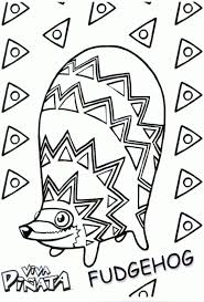 Fudgehog Viva Pinata Coloring Picture Coloring Pages Coloring Pictures For Kids Pinata