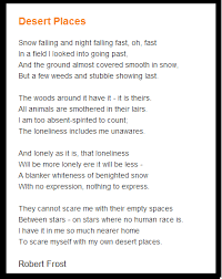 Desert Places By Robert Frost 1874 1963 Desert Places Poetry Robert Frost Robert Frost