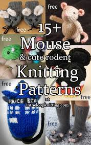This could include but is not limited to: Mice Knitting Patterns In The Loop Knitting