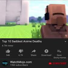 Top Ten Anime Deaths Meme Love Meme