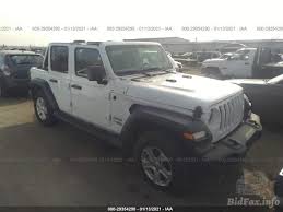 Check spelling or type a new query. Jeep Wrangler Unlimited Sport S 2020 White 2 0l Vin 1c4hjxdn5lw198686 Free Car History