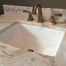 Calacatta Gold Marble With Brass Faucet Veranda Interiors Veranda Interiors Sink Gorgeous Bathroom