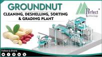 Groundnut pre cleaning, deshelling , post cleaning & sorting Grading plant