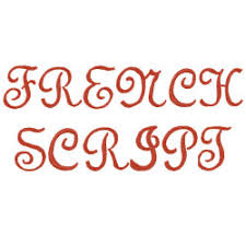 As a sole vowel and as a consonant with a vowel. French Script Embroidery Alphabet From Embroidery Patterns Grand Slam Designs