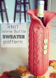 Jun 09, 2021 · hot water bottle cover 'weasley stripe' knitted hot water bottle cover in bold multicoloured stripes, perfect for getting toasty and warm and they make a super unique gift. Knit Wine Bottle Sweater Pattern Allfreeknitting Com Knitting Patterns Free Knitting Knitting Patterns