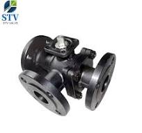 ANSI 150LB 3 Way Ball Valve,Flange End ,T Port,With ISO ...