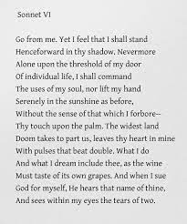 Sonnet Vi Elizabeth Barrett Browning One Of The Greatest Poets Who Ever Lived Sonnets Cool Words Words