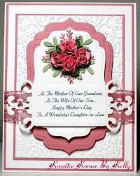 Made of quality cardstock and decorative flower paper embellished with a butterfly sticker and a small pink flower rhinestone on a beige scallop punched square with handwritten for my daughter. Happy Mothers Day Daughter In Law Quotes Quotesgram