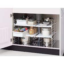 Organizers keep your kitchen cabinets in top shape, so you can always find what you need. This Under Sink Adjustable Multi Drawer Rack Is Designed To Give You Storage Space Whe Organisierte Kuche Kuchenschrank Organisation Kuchenschranke Und Regale