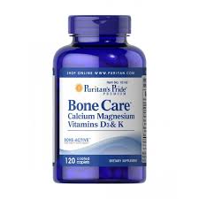 Calcium and magnesium are essential minerals for healthy bones, teeth, and muscles. Bone Care Calcium Magnesium Vitamin D3 K Sodium 120 Tabs Puritan S Pride Inatural Healthy Shop Online