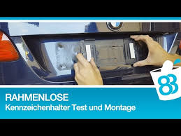 Rahmenlose Kennzeichenhalter Test Und Montage Kennzeichen Wechseln Nummernschild Wechseln Youtube