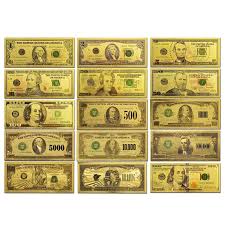 In 2005 alone, 61 million $2 bills were printed. 15pcs Gold Banknote Set 1 2 5 10 20 50 100 500 1000 5000 10000 100000 1 Million 1 Billion New Usd100 Us Bank Note Dollar Bill Gold Banknotes Aliexpress