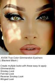 Avon TRUE COLOR GLIMMERSTICKS Define EyeLiner Perfect Precision Blackest  Black