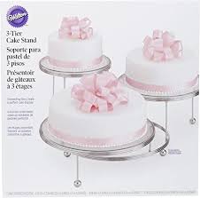 It's fun going back and looking at wilton's methods and styles for wedding cakes during the 1960s and 1970s. Amazon Com Wilton Cakes N More 3 Tier Cupcake And Cake Stand Display Silver Cake Stands