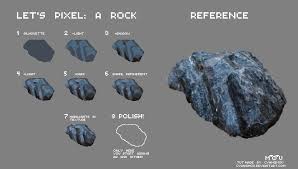 Let S Pixel A Rock Pixel Art Pixel Art Tutorial Pixel Art Characters