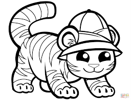 Tiger coloring pages for preschool. Printable Baby Tiger Coloring Pages Novocom Top