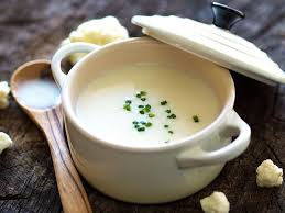 Potage De Chou Fleur D Ete Une Recette Soscuisine Recipe Cauliflower Soup Cauliflower Cheese Soups Roasted Cauliflower Soup