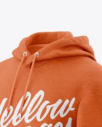 Download Melange Hoodie Mockup Front Half Side View In Apparel Mockups On Yellow Images Object Mockups