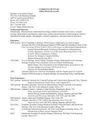 Curriculum Vitae New York Botanical Garden