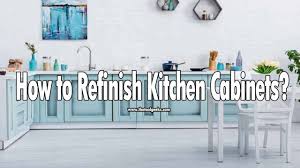 Begin at the top and work your way down each cabinet. How To Prep And Refinish Kitchen Cabinets Diy The Tool Geeks