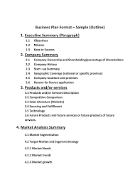 As aforementioned, your basic business plan will have to contain specific parts and elements to be considered official. Isp Business Plan Format