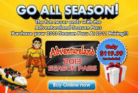 Get Your 2013 Season Pass For Adventureland Book Cover Fun Seasons