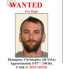 WANTED Christopher Thompson (40 YOA) Approximately 5'07”