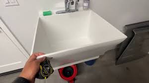 mustee 17w utilatub laundry tub wall