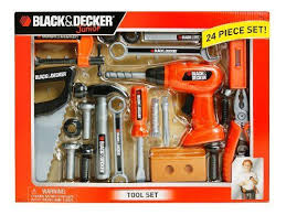 Black And Decker Toy Workbench Accessories Black And Decker Junior 24 Piece Tool Set Window Box By Jakks Http Www Amazon Com Gp Product B002oua1l2 Ref Cm Sw R Pi Alp Black Decker Tool Set Decker