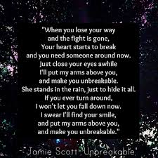 Unbreakable Jamie Scott Love Songs Lyrics My Love Song Music Quotes