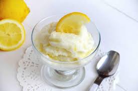 Sorbet Au Citron Au Thermomix Votre Glace Pour Un Dessert Rafraichissant Sorbet Au Citron Desserts Rafraichissants Sorbet