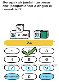 Berapakah jumlah terbesar dari penjumlahan 3 angka di bawah ini? Brain Out Level 70 Berapakah Jumlah Terbesar Dari Penjumlahan 3 Angka Di Bawah Ini Terbaru 2021