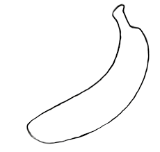 The Long Banana Fruit Favors Coloring Page For Kids Meyve Fikirler