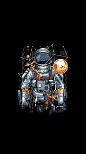 Astronaut Amoled Phone Wallpaper Heroscreen In 2020 Astronaut Wallpaper Astronaut Art Space Art