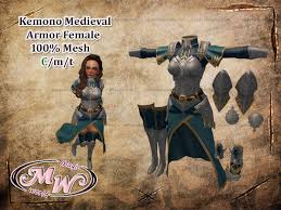 Viking armor medieval armor medieval fantasy sca armor female armor female knight real leather elf warrior armour medieval theatrical celtic | etsy. Second Life Marketplace Kemono Female Medieval Armor