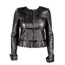 Iconic Chanel Black Lambskin Leather Jacket Lambskin Leather Jacket Lambskin Leather Leather Jacket