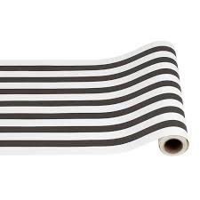 Black And White Striped Wrapping Paper Walmart Designer Hester Cook Paper Table Runner Classic W Black Stripe Black White Wide Stripe Roll In 2020 Striped Table Runner Paper Table Table Runners
