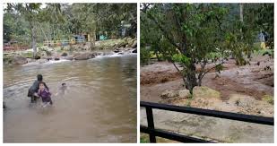 Mereka menyewa resort di sini serta berkelah di kaki air terjun sahaja. Kejadian Kepala Air Di Ulu Yam