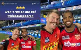 The astonishing save caught the attention of a number of indian cricketing greats, including the likes of sachin tendulkar and virender sehwag. Ipl 2021 David Warner Rubs Salt On Nicholas Pooran S Wounds After Running Him Out For A Duck